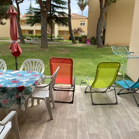 Apartment T2 Rdc A En Roussillon Europa 4 Pers ,piscine,clim, Tennis, Parking