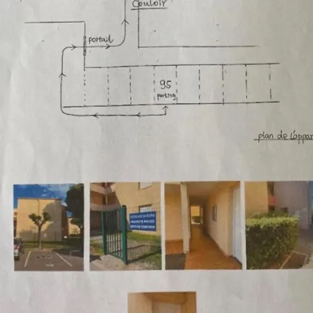 Apartmán Joliet2 ,rdc,piscine,clim,parking,tennis ,canet En Roussillon Canet-en-Roussillon
