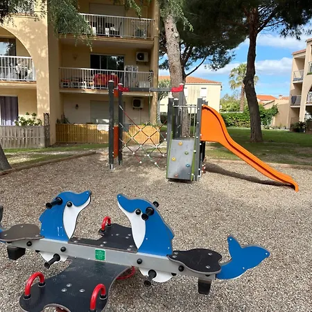 T2 Rdc A En Roussillon Europa 4 Pers ,piscine,clim, Tennis, Parking Canet-en-Roussillon