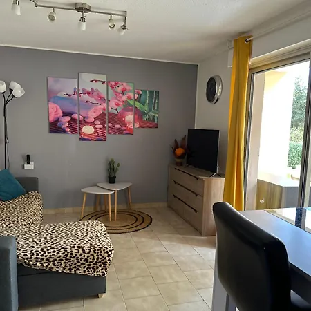T2 Rdc A En Roussillon Europa 4 Pers ,piscine,clim, Tennis, Parking Apartman