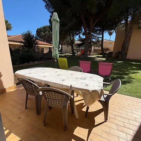 Joliet2 ,rdc,piscine,clim,parking,tennis ,canet En Roussillon Appartement *
