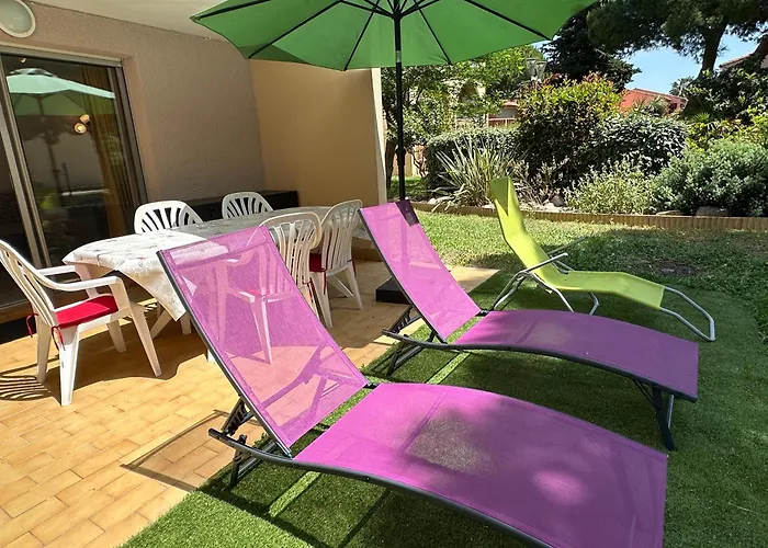 T2 Rdc A En Roussillon Europa 4 Pers ,piscine,clim, Tennis, Parking Canet-en-Roussillon