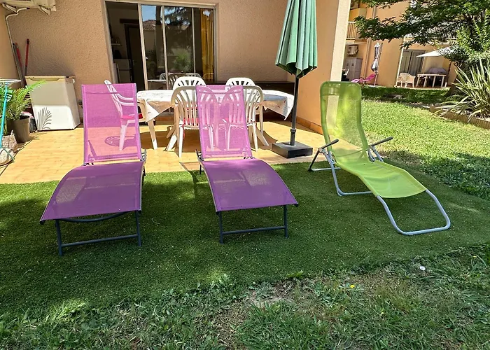 T2 Rdc A En Roussillon Europa 4 Pers ,piscine,clim, Tennis, Parking * カネ